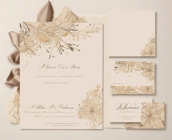 Kit Completo de Papelería para Bodas Elegantes - Imagen 2