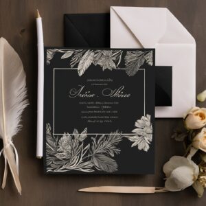 Invitaciones de boda personalizadas en caligrafía