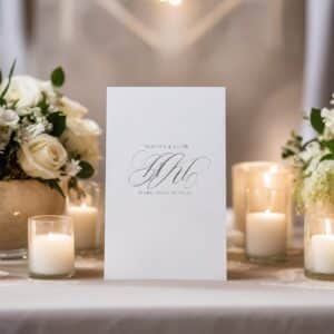 Tarjetas de Asiento Elegantes para Bodas